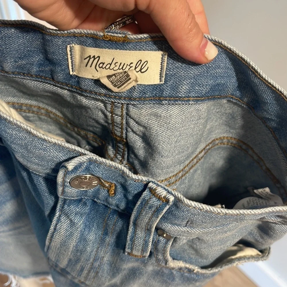 Madewell Denim A-Line Mini Skirt Size 24